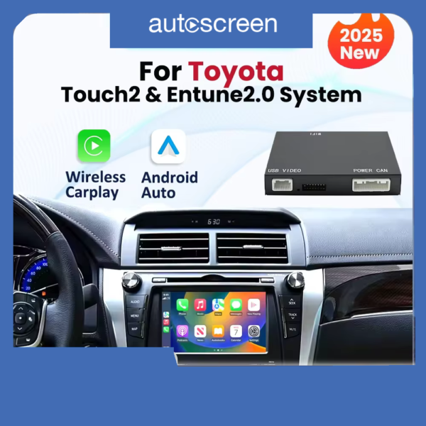 Belaidis CarPlay ir Android Auto dekoderis Toyota CHR, Corolla, Camry, Auris, Prius, RAV4, Avensis, Highlander (Touch2 / Entune 2.0)